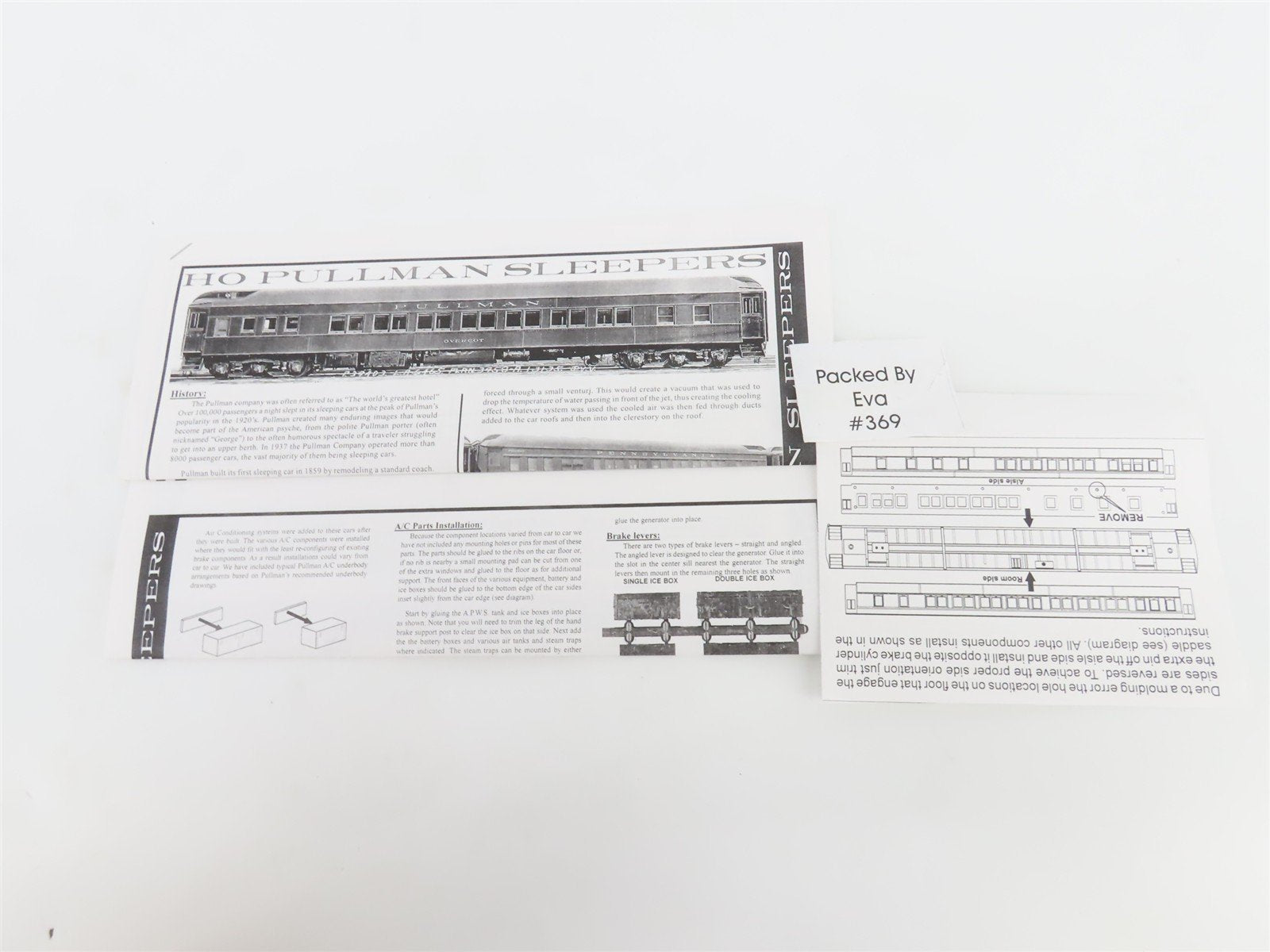 HO Scale Branchline 5032 C&O Chesapeake & Ohio 8-1-2 Sleeper Passenger Car Kit