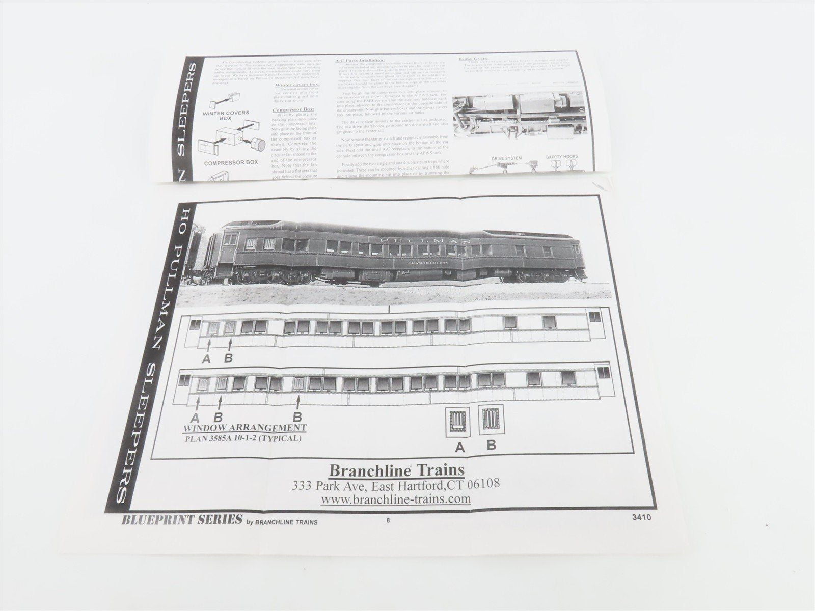 HO Scale Branchline 5301 Pullman 12-1 Sleeper Passenger Car 