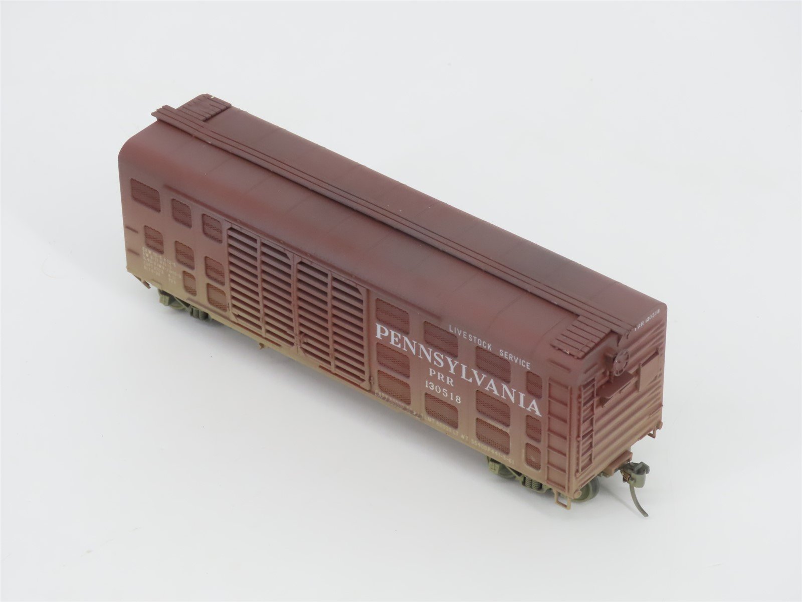HO Scale Bowser 55451 PRR Pennsylvania K-11 Stock Car #130518 - Weathered
