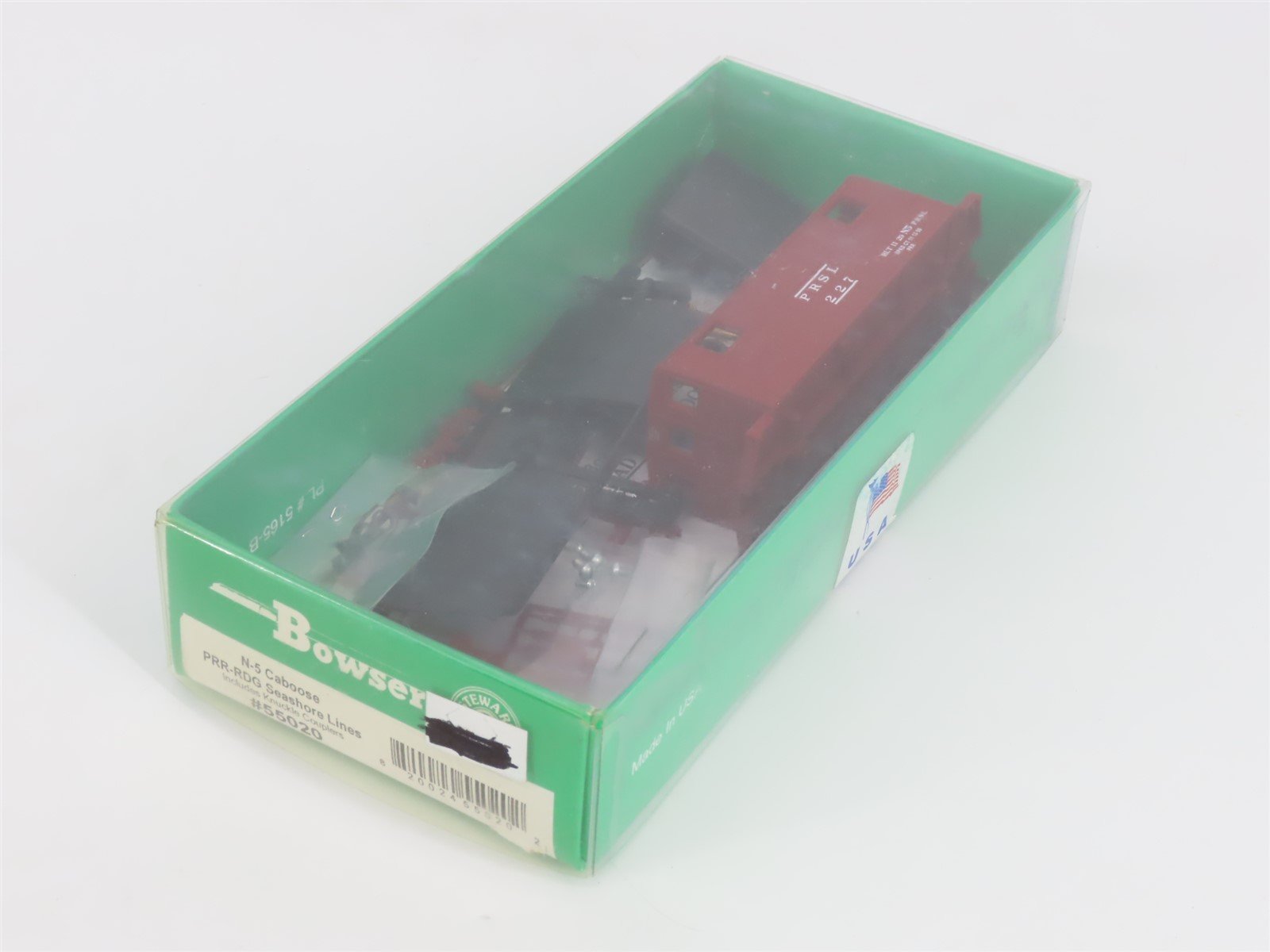 HO Bowser Kit 55020 PRSL Seashore Lines N5 Center Cupola Steel Caboose #227