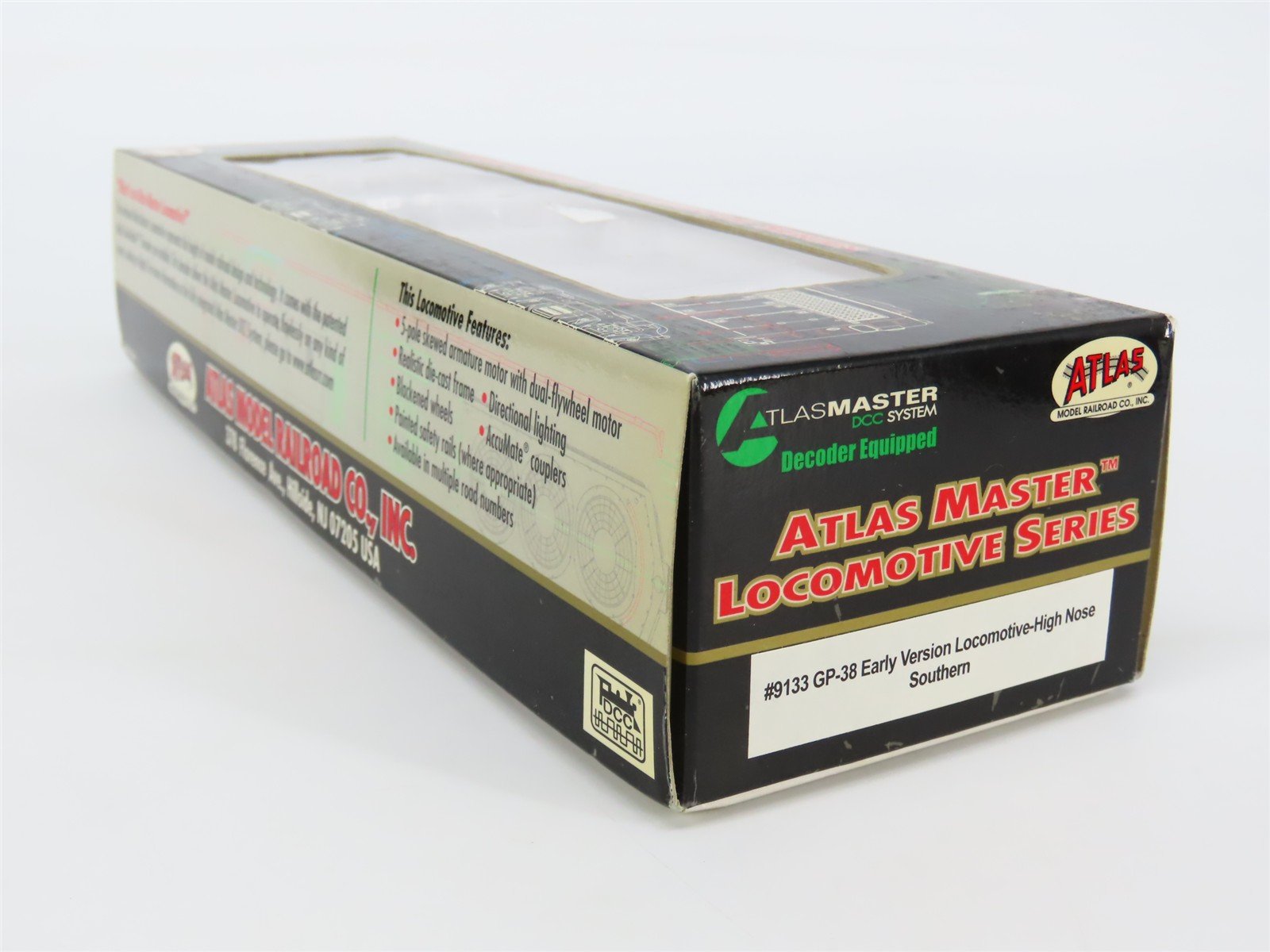 HO Atlas Master 9133 SOU Southern EMD GP38 Early High Nose Diesel No# w/ DCC