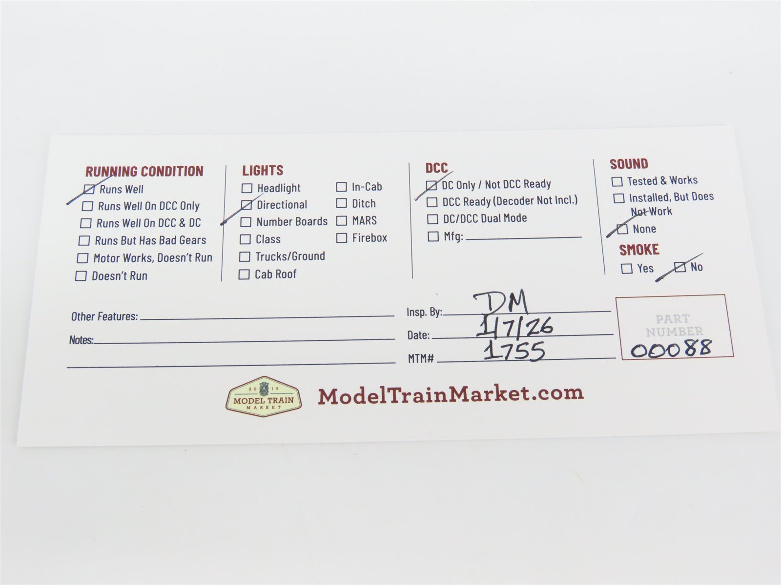 HO Scale Atlas/KATO 8209 D&RGW Rio Grande EMD GP7 Diesel Locomotive #5112