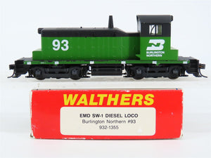 HO Scale Walthers 932-1355 BN Burlington Northern EMD SW-1 Diesel Switcher #93