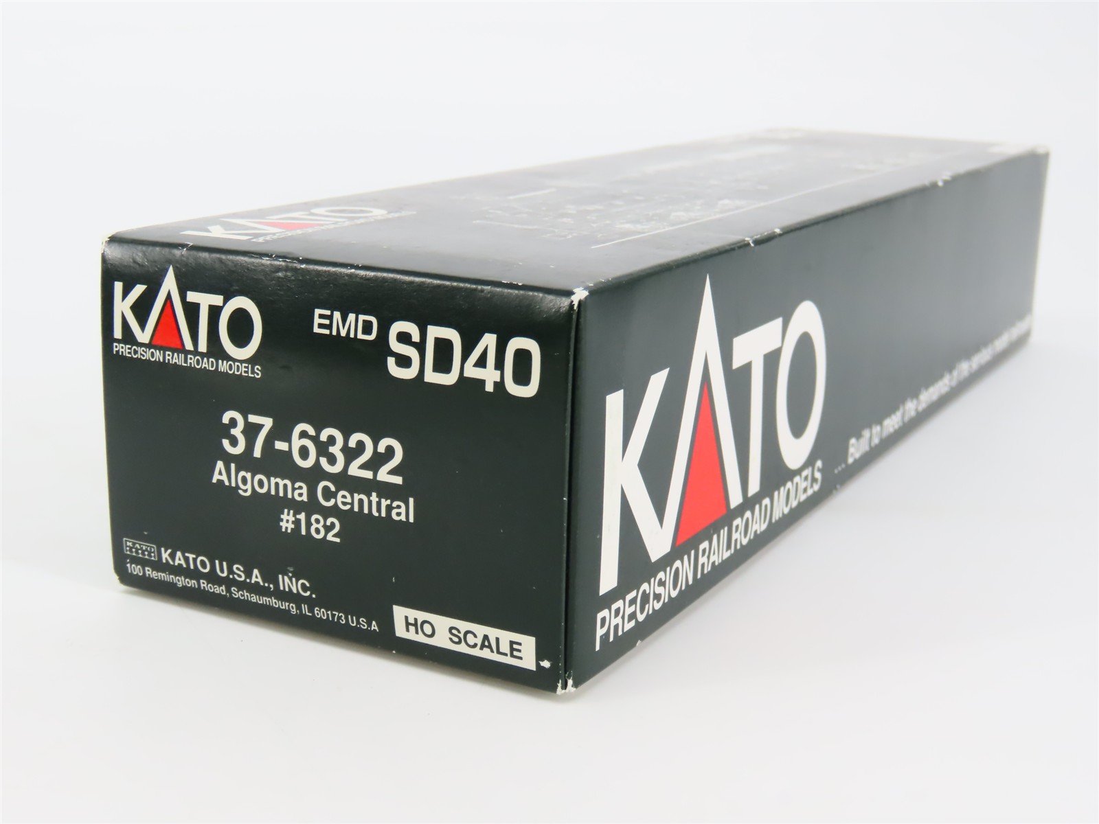 HO Scale KATO 37-6322 AC Algoma Central EMD SD40 Diesel #182 - DCC Ready