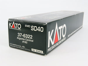 HO Scale KATO 37-6322 AC Algoma Central EMD SD40 Diesel #182 - DCC Ready