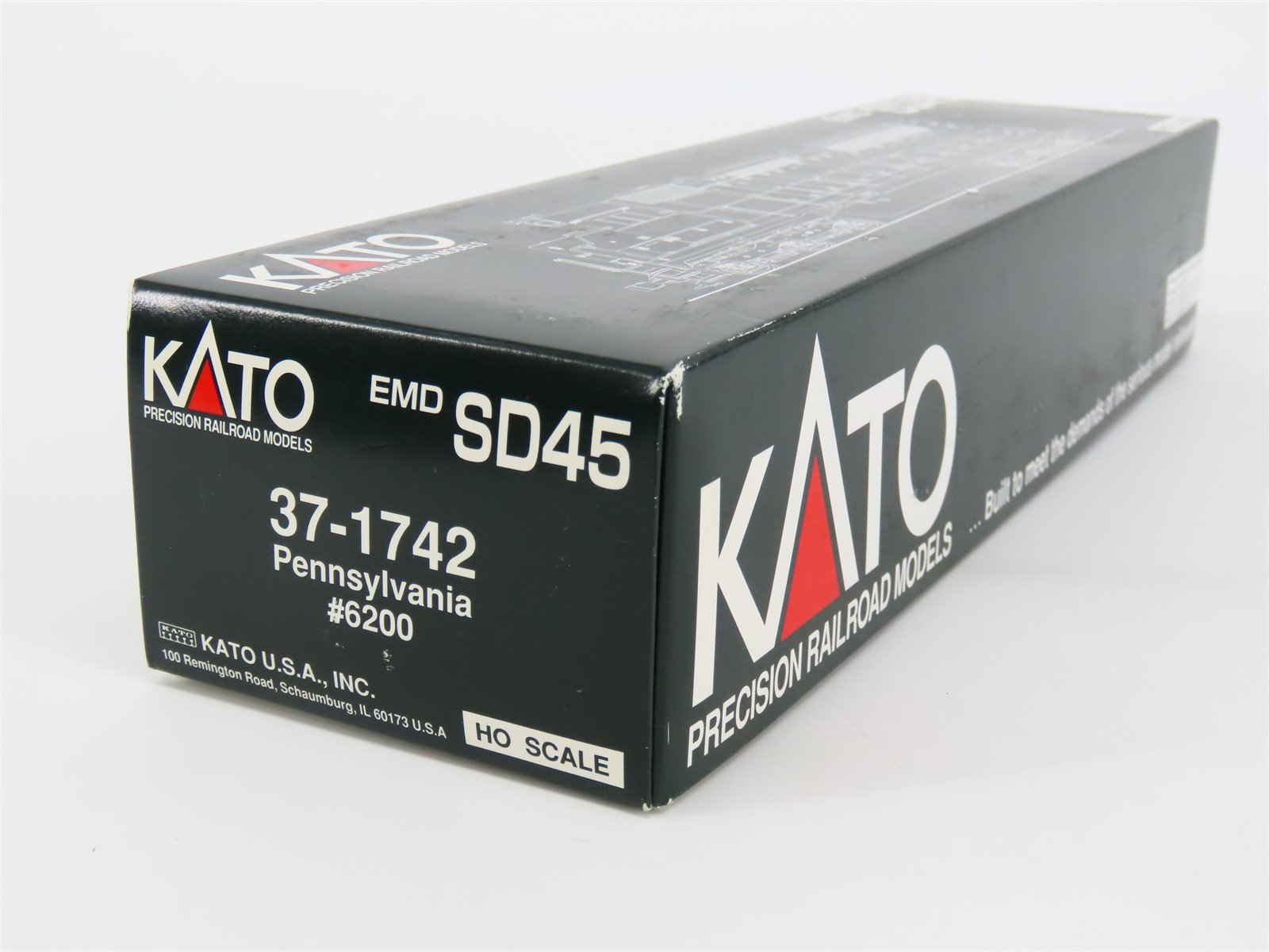 HO Scale KATO 37-1742 PRR Pennsylvania EMD SD45 Diesel #6200 - DCC Ready