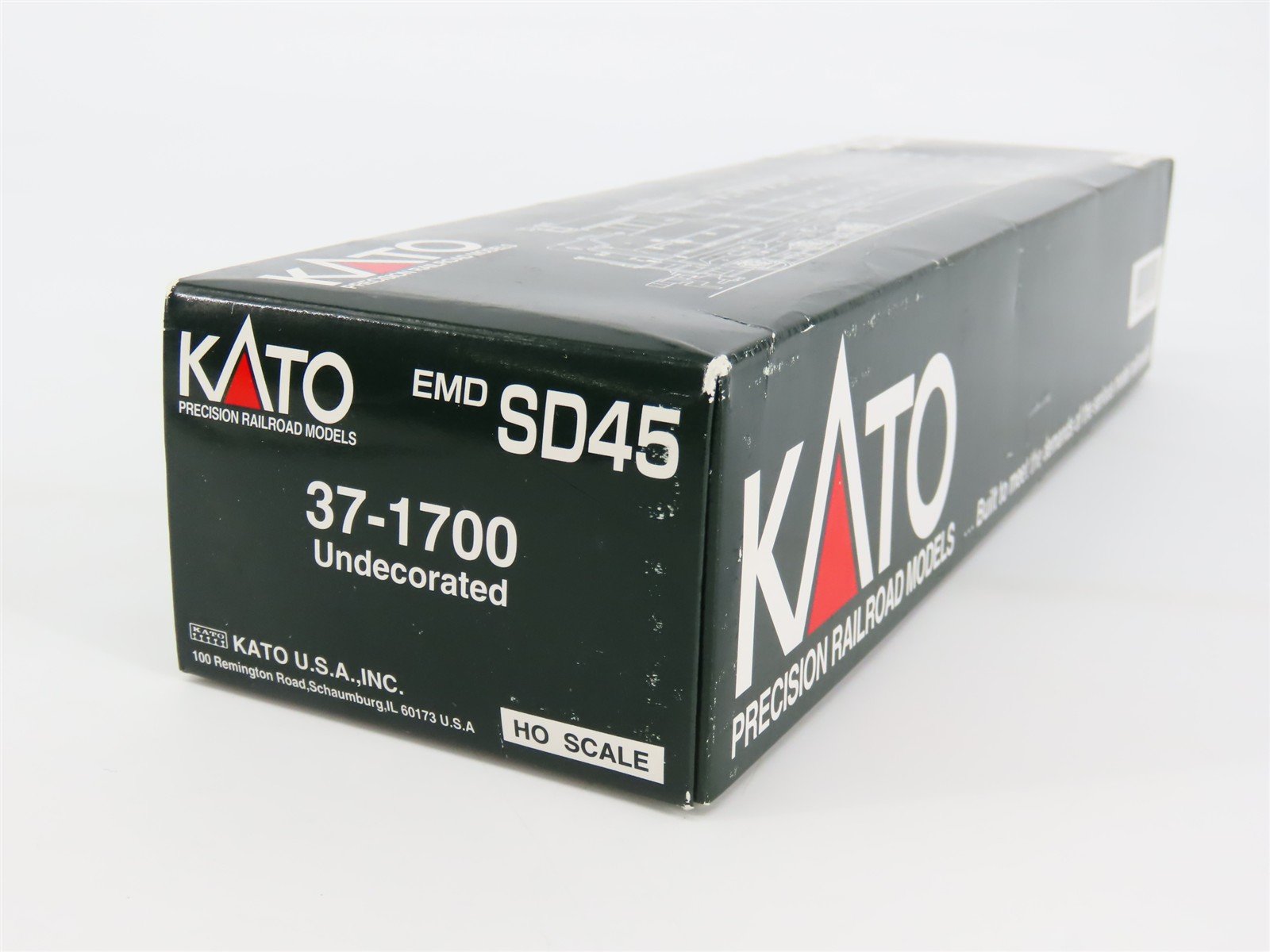 HO Scale KATO 37-1700 Undecorated EMD SD45 Diesel Locomotive - DCC Ready