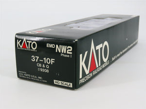 HO Scale KATO 37-10F CB&Q Burlington EMD NW2 Ph. I Diesel Switcher #9208