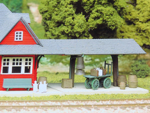 HO 1/87 Scale Atlas Kit #706 Passenger Station Building