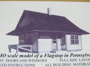 HO 1/87 Scale Alexander Scale Models Kit #A-7631 Pennsylvania Flagstop Building