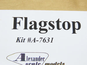 HO 1/87 Scale Alexander Scale Models Kit #A-7631 Pennsylvania Flagstop Building