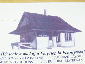 HO 1/87 Scale Alexander Scale Models Kit #A-7631 Pennsylvania Flagstop Building
