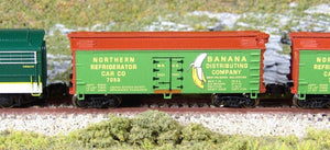 Z Scale FULL THROTTLE FTB9202-1 NRCC Bananas 34' Woodside Reefers Set #1