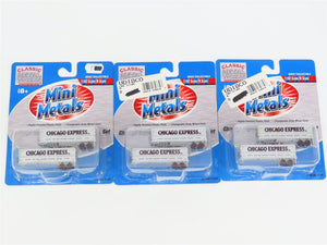 LOT of 3 Pks. N Scale CMW Mini Metals 51104 Chicago Express 32' Aerovan Trailers