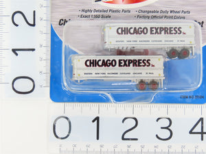 LOT of 3 Pks. N Scale CMW Mini Metals 51104 Chicago Express 32' Aerovan Trailers
