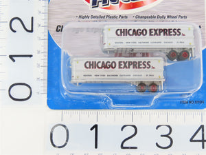 LOT of 3 Pks. N Scale CMW Mini Metals 51104 Chicago Express 32' Aerovan Trailers