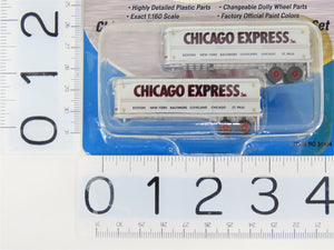 LOT of 3 Packs N Scale CMW Mini Metals Mid-States/Chicago Express 32' Trailers