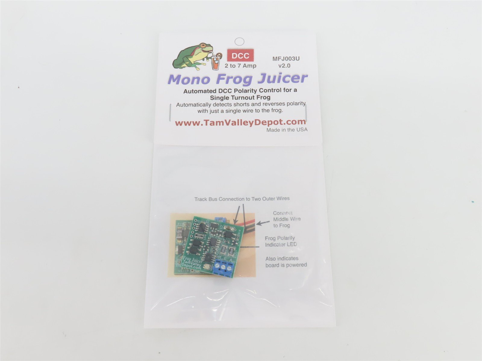 Tam Valley Depot MFJ003U Mono Frog Juicer 2.0 DCC Turnout Frog Polarity Control