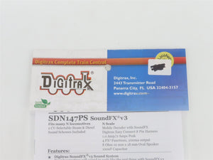 Digitrax SDN147PS SoundFX 3 DCC Sound Decoder & Speaker for N Scale Locomotives