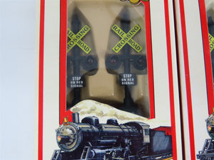 LOT of 4 HO 1/87 Scale Model Power 1681 Railroad Signal w/ 2 Way Prewired Switch