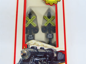 LOT of 4 HO 1/87 Scale Model Power 1681 Railroad Signal w/ 2 Way Prewired Switch