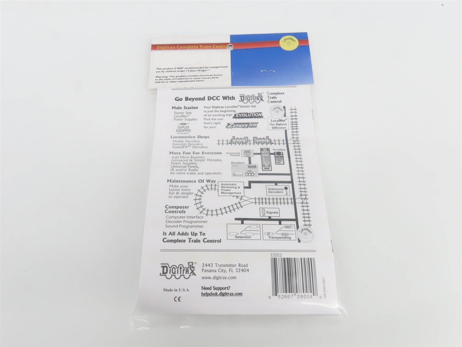 Digitrax DS52 Stationary Decoder for Snap Switches or Slow Motion Machines