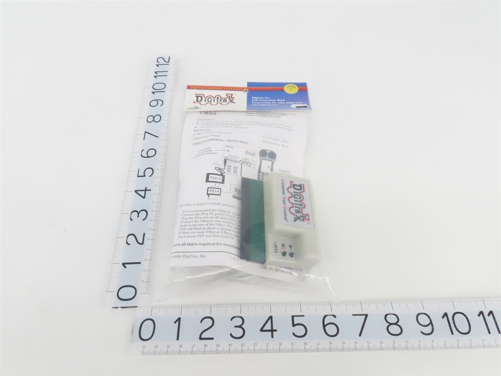 Digitrax UR93 LocoNet Duplex Radio Transceiver w/ PS14 Power Supply