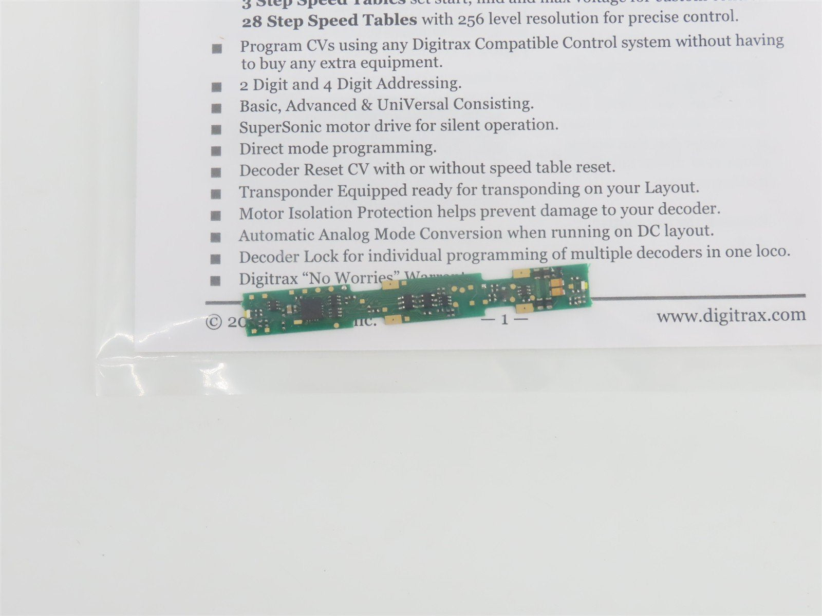 Digitrax DN166I3 DCC Mobile Decoder for 2017 N Scale InterMountain SD40-2