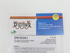 Digitrax DN163A1 DCC Mobile Decoder for N Scale Atlas SD60, SD60M & SD50 Diesels
