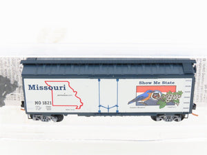 N Scale Micro-Trains MTL 21373 MO Missouri State 40' Plug Door Box Car #1821