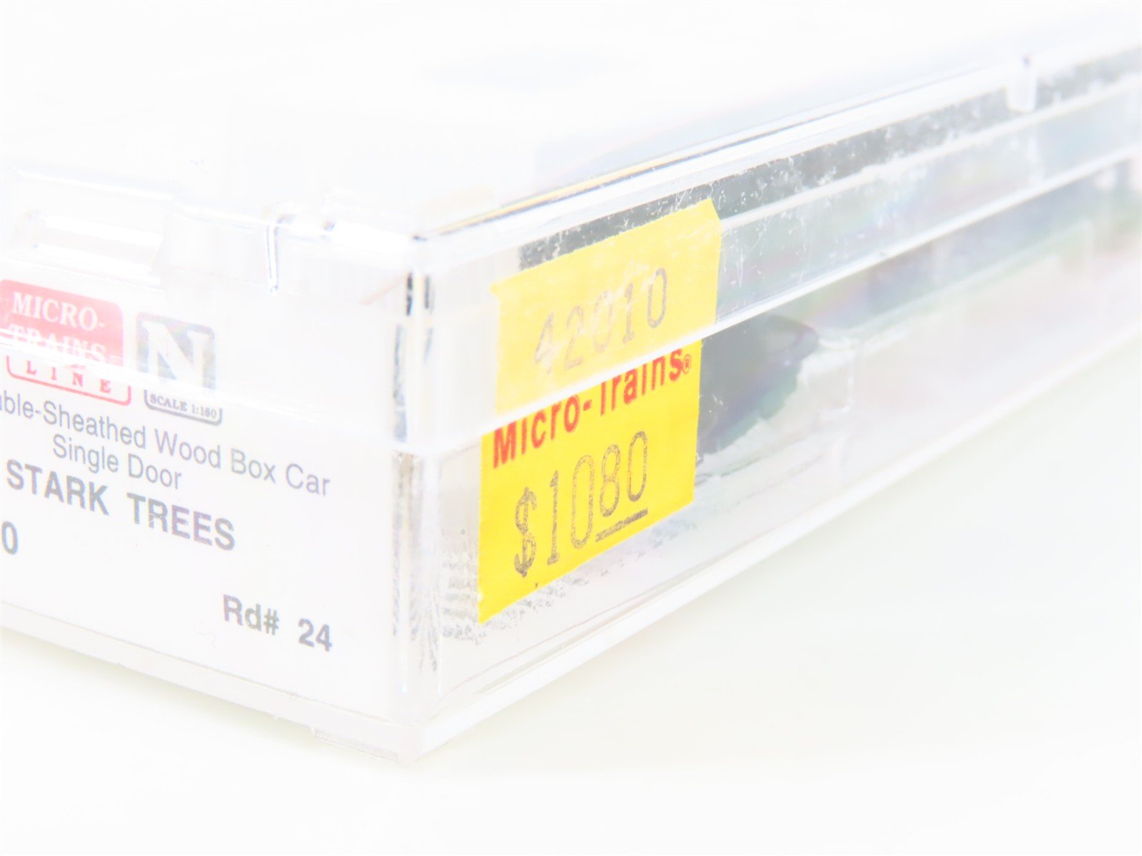 N Scale Micro-Trains MTL 42010 Stark Trees Bear Fruit 40' Single Door Boxcar #24