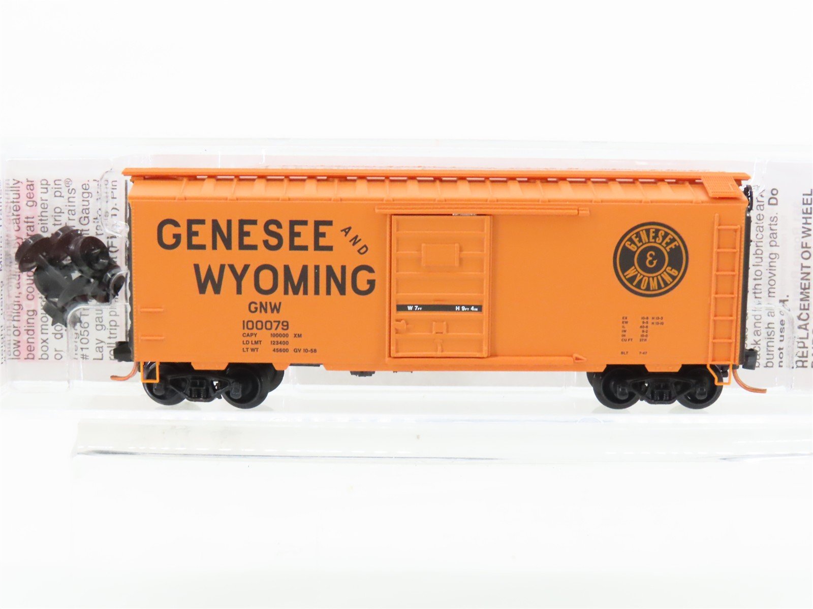N Scale Micro-Trains MTL 02000706 GNW Genesee & Wyoming 40' Box Car #100079