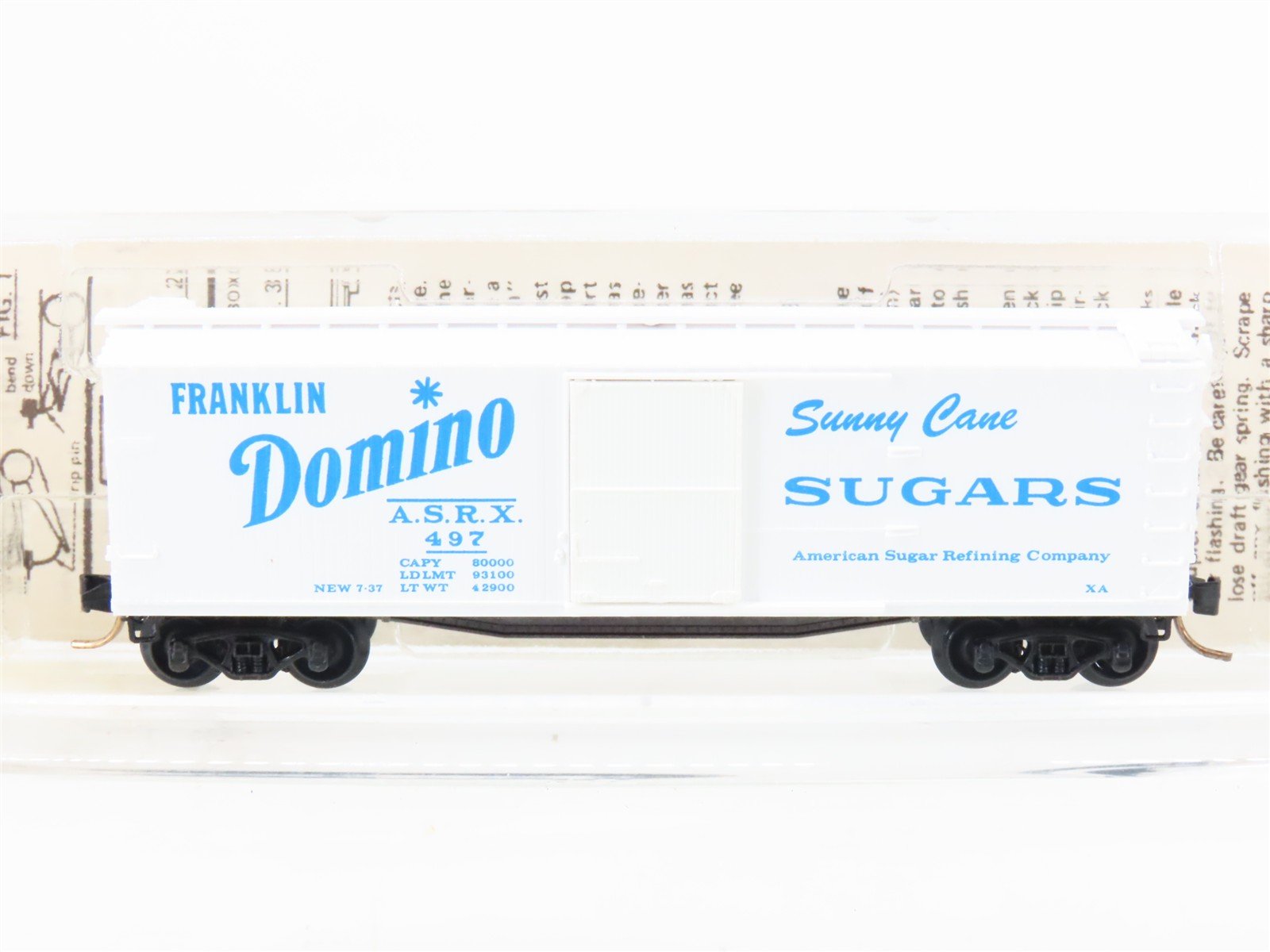 N Scale Kadee Micro-Trains MTL 42020 ASRX Domino Sugars 40' Box Car #497