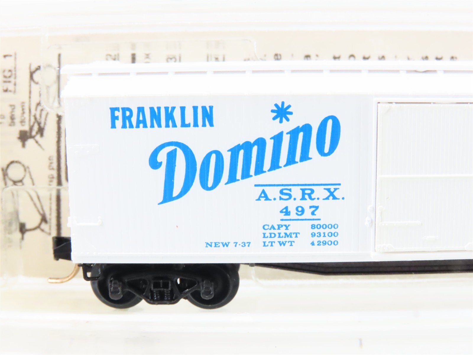 N Scale Kadee Micro-Trains MTL 42020 ASRX Domino Sugars 40' Box Car #497