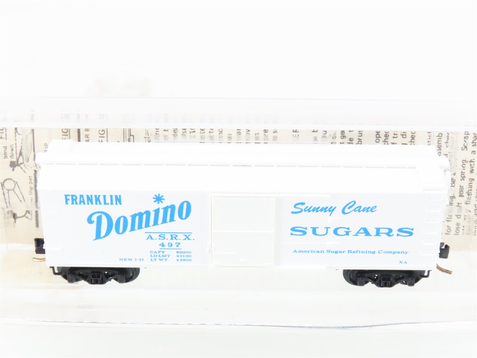 N Scale Kadee Micro-Trains MTL 42020 ASRX Domino Sugars 40' Box Car #497