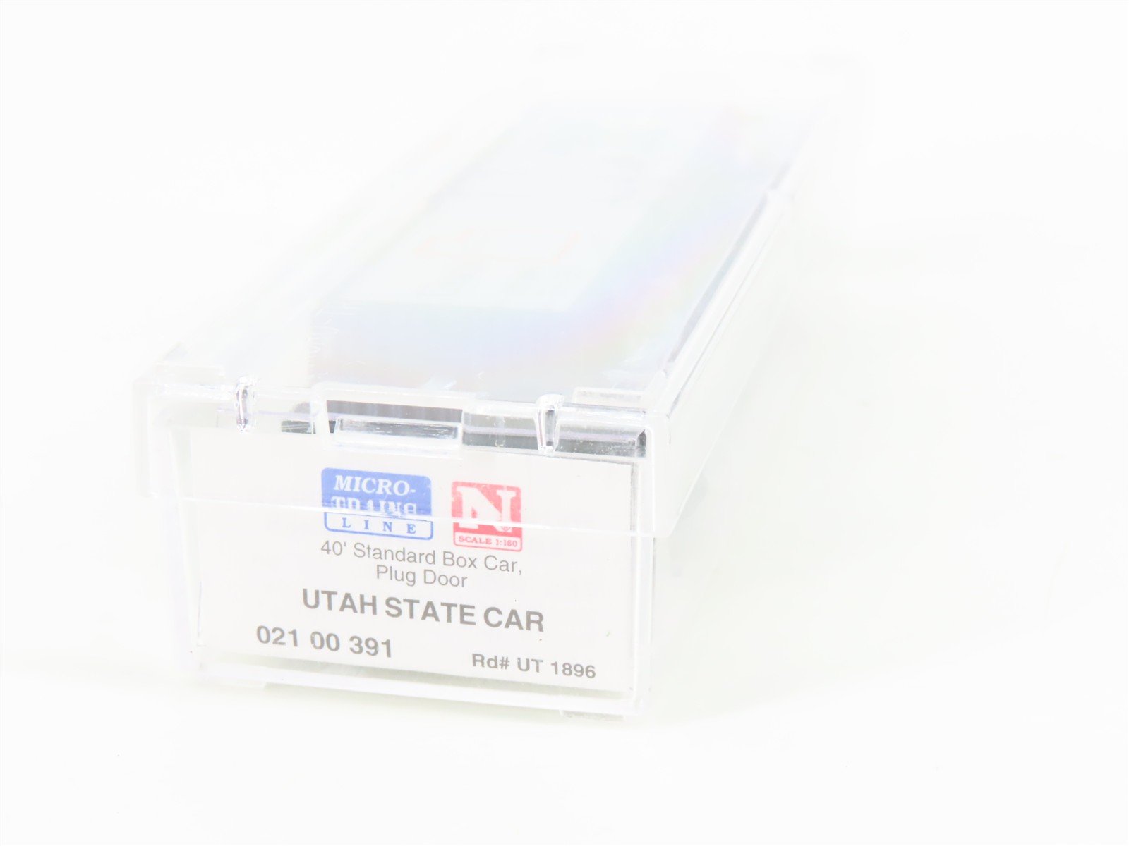 N Scale Micro-Trains MTL 02100391 UT Utah State 40' Plug Door Box Car #1896