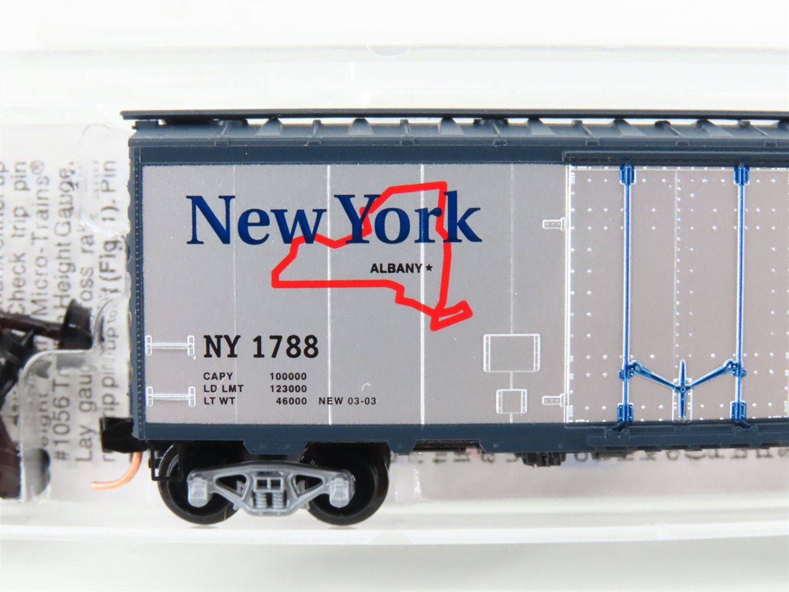 N Scale Micro-Trains MTL 21340 NY New York State Plug Door Box Car #1788