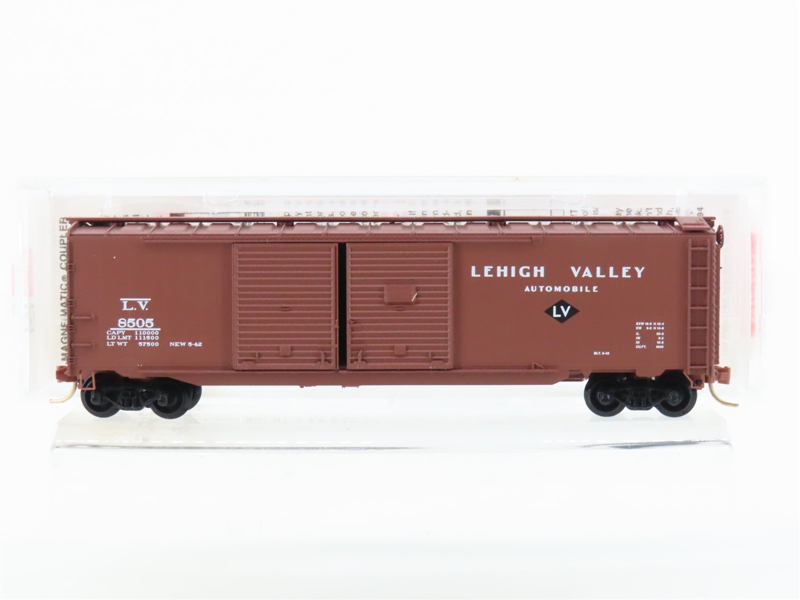N Scale Micro-Trains MTL 78040 LV Lehigh Valley 50' Auto Box Car #8505