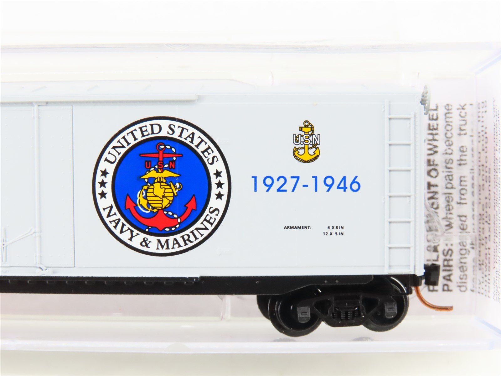 N Scale Micro-Trains MTL 03800409 Navy Series #9 USS Saratoga 50' Box Car #CV-3
