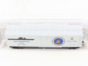 N Scale Micro-Trains MTL 03800409 Navy Series #9 USS Saratoga 50' Box Car #CV-3