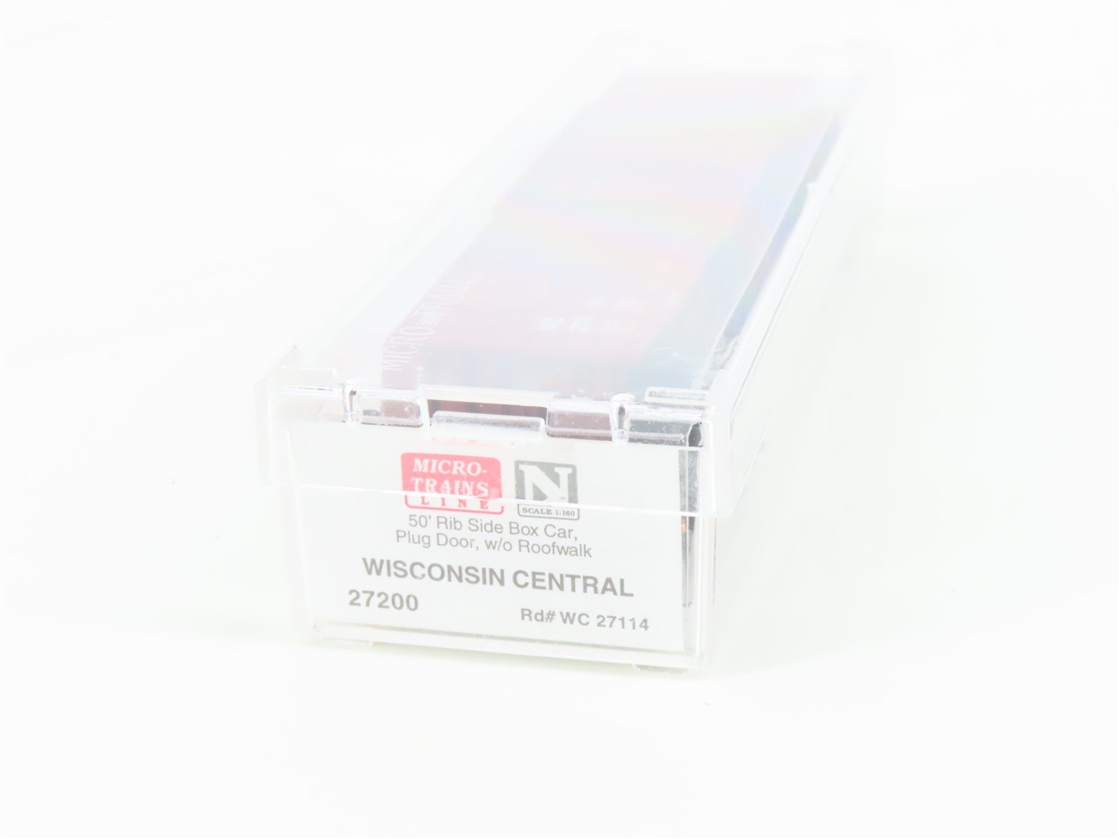 N Scale Micro-Trains MTL 27200 WC Wisconsin Central 50' Plug Door Box Car #27114