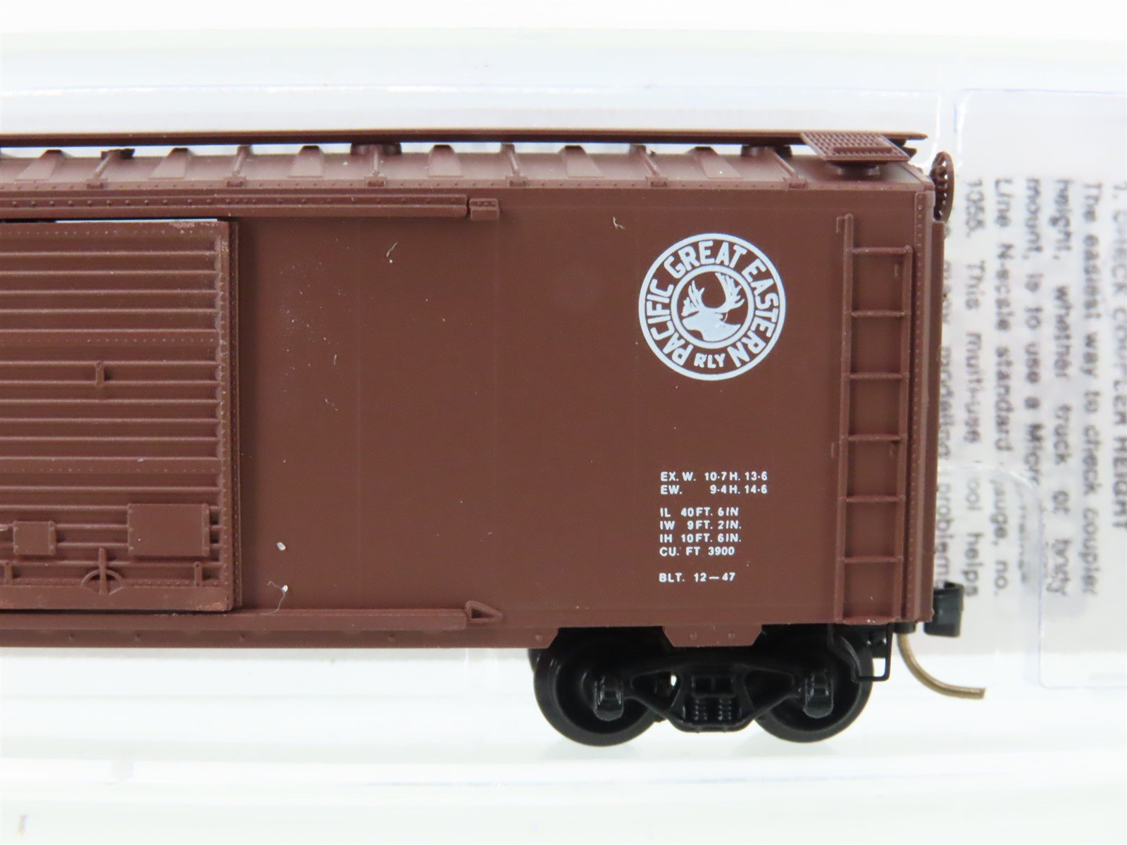 N Scale Micro-Trains MTL 20970 PGE Pacific Great Eastern 40' Box Car #4022