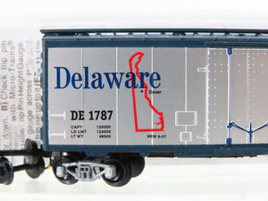 N Scale Micro-Trains MTL 02100414 DE Delaware Sate 40' Plug Door Box Car #1787