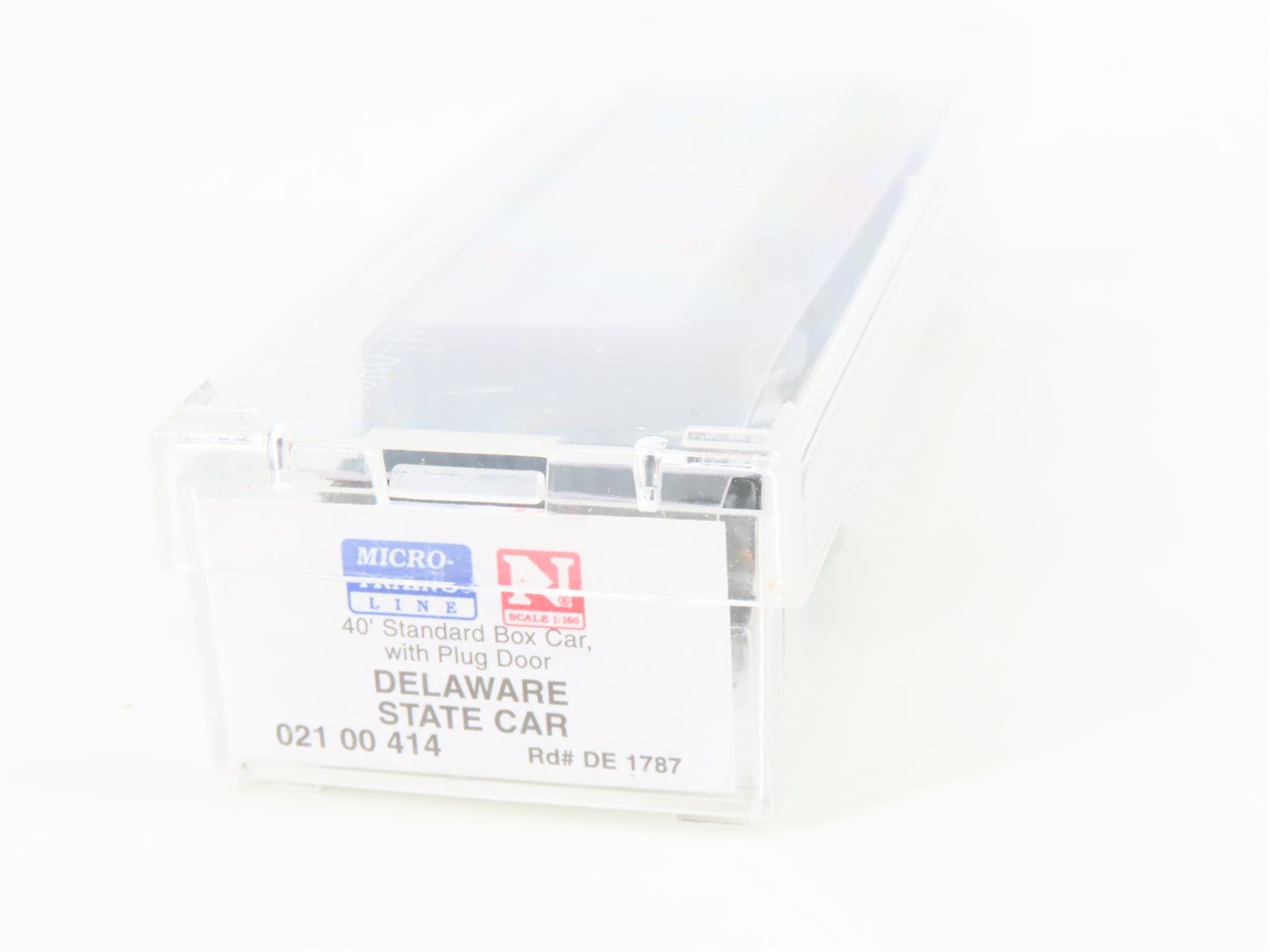 N Scale Micro-Trains MTL 02100414 DE Delaware Sate 40' Plug Door Box Car #1787