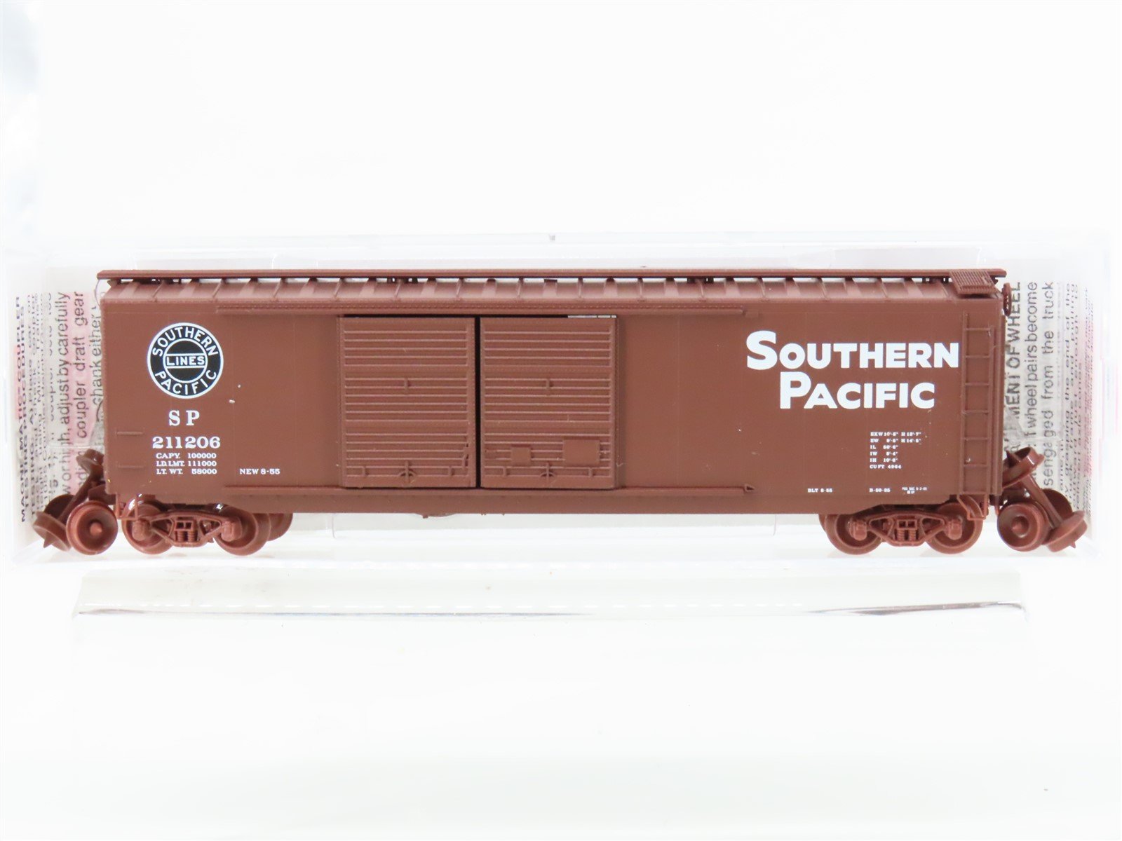 N Scale Micro-Trains MTL 34320 SP Southern Pacific 50' Box Car #211206
