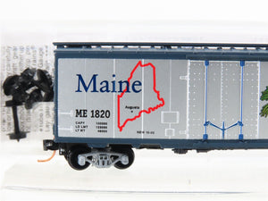 N Scale Micro-Trains MTL 02100394 ME Maine State 40' Plug Door Box Car #1820