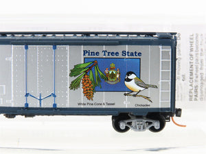 N Scale Micro-Trains MTL 02100394 ME Maine State 40' Plug Door Box Car #1820