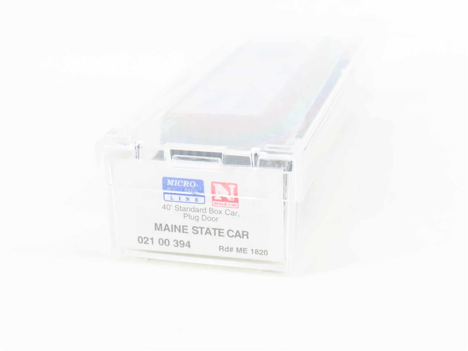 N Scale Micro-Trains MTL 02100394 ME Maine State 40' Plug Door Box Car #1820