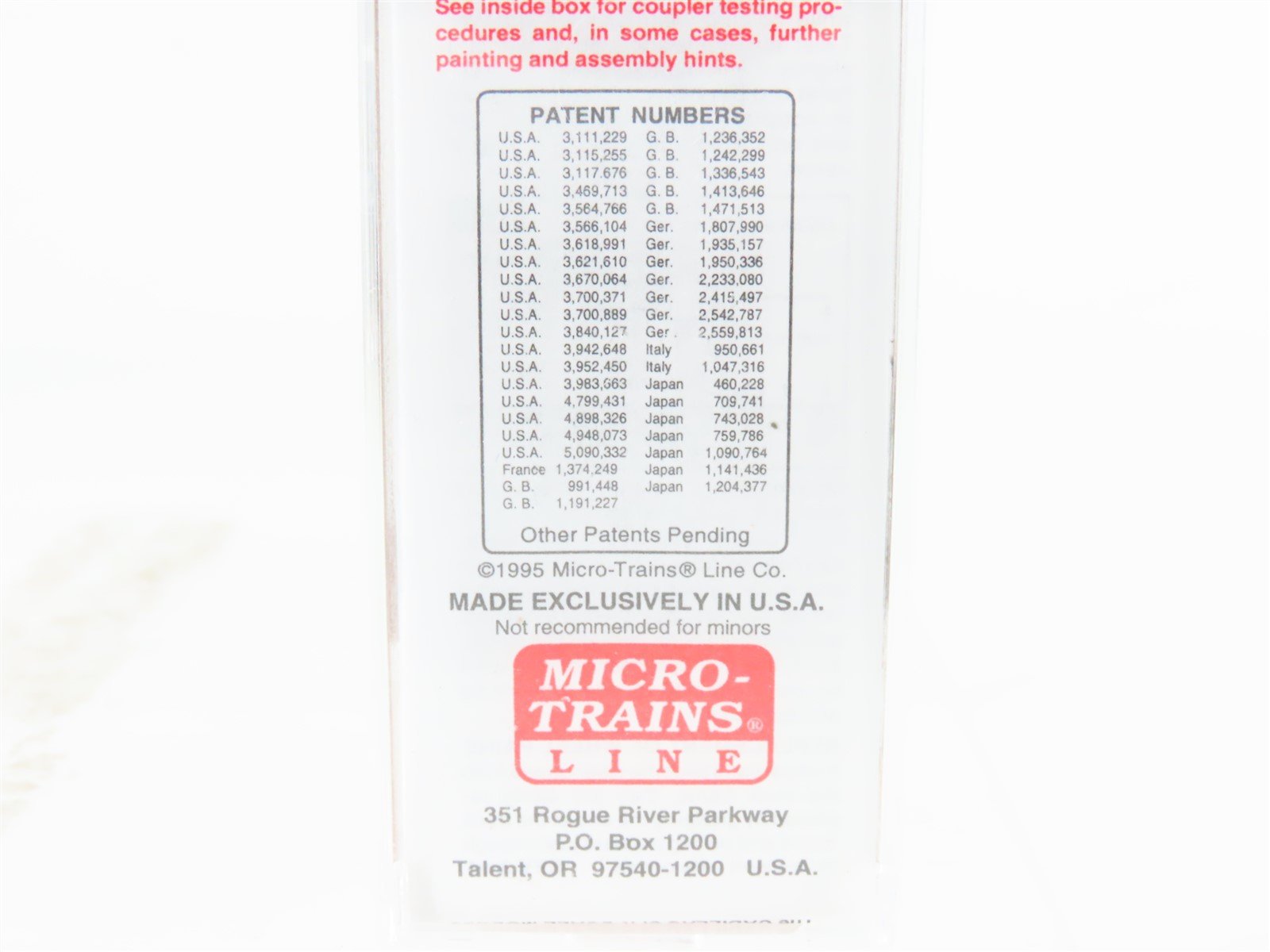N Scale Micro-Trains MTL 20650 SAL 