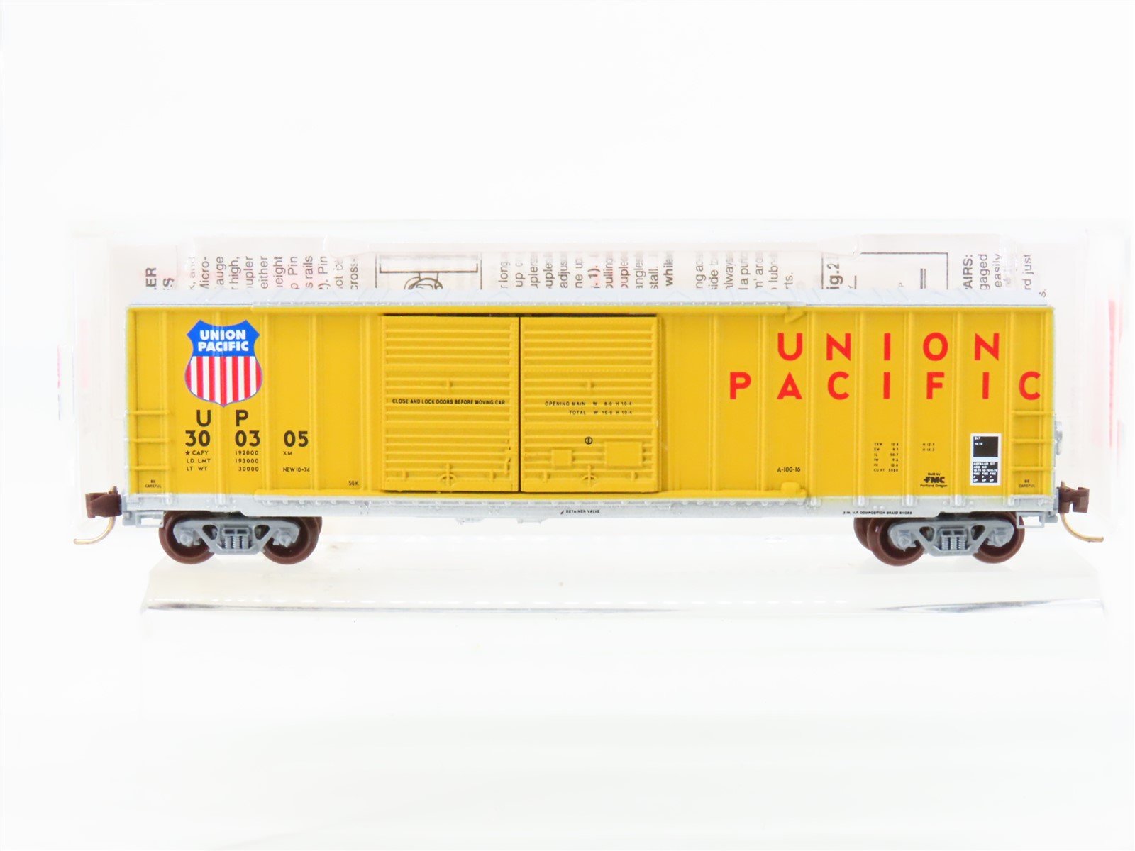 N Scale Micro-Trains MTL 30180 UP Union Pacific 50' Rib Side Box Car #300305